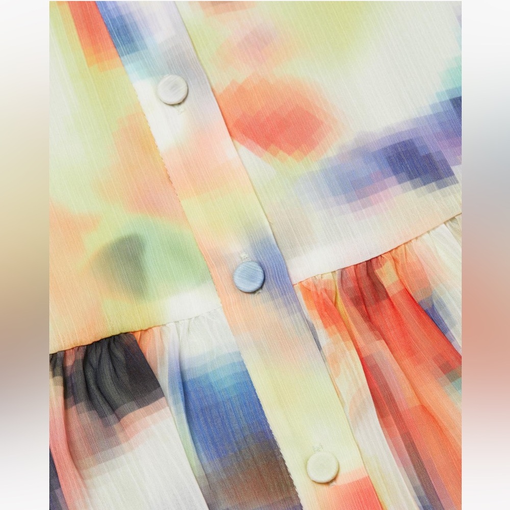Alexis Leonie Crepe Minidress Iridescent Small - Picture 8 of 16